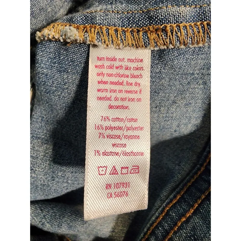Justice Girls Embellished Denim Jacket Size‎ 14/16